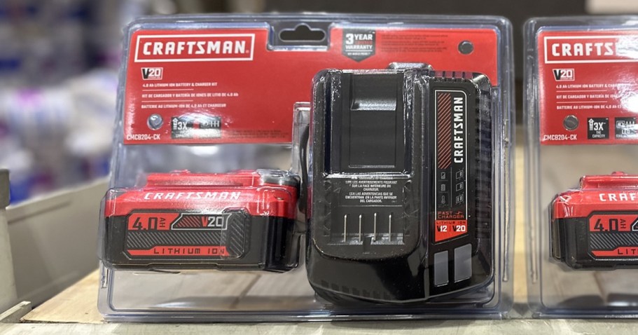 Craftsman Battery & Charger Set Only $89 Shipped + FREE Power Tool (Up to $139 Value!)