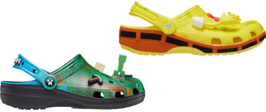 Crocs Minecraft Classic Clog and SpongeBob Classic Clog