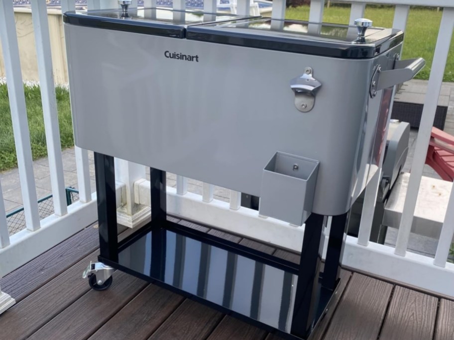 cuisinart cooler cart on back deck