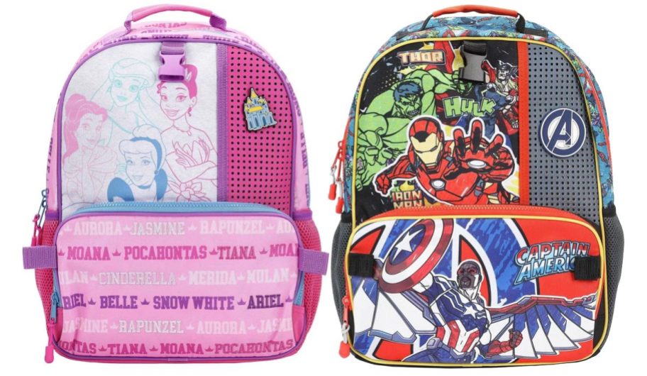 Disney Princess or Avengers Backpacks