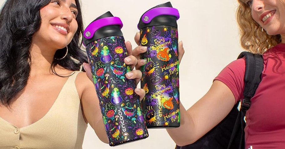 Owala-Inspired Water Bottles from $4.99 on Amazon (Reg. $18) – Includes Halloween Prints