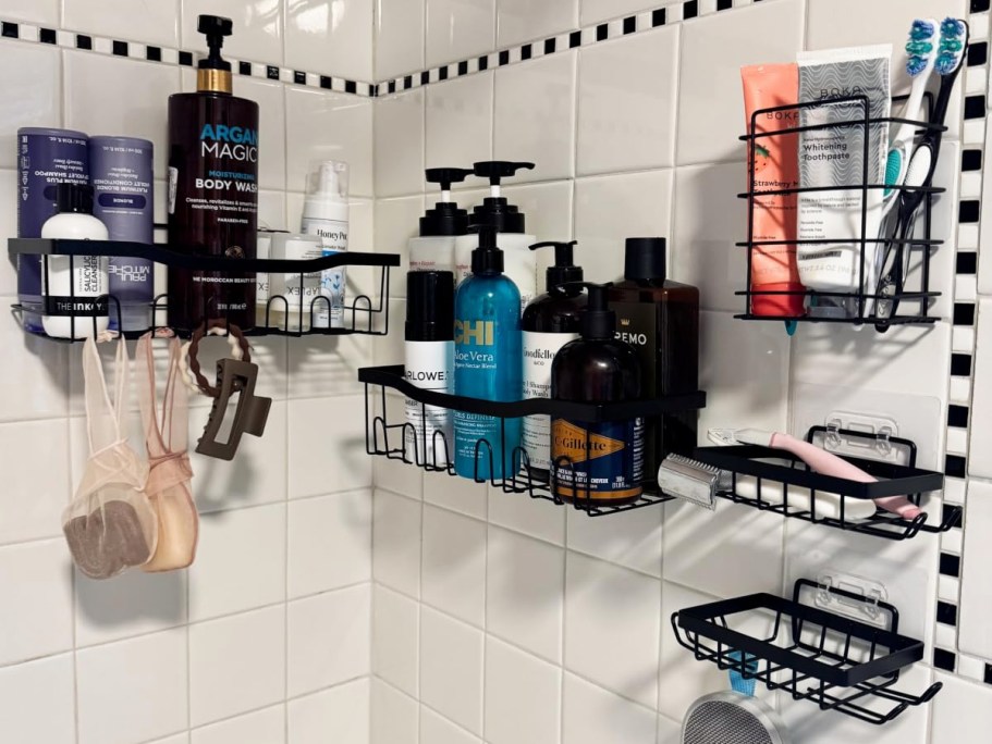 Shower Storage Caddy 5-Piece Set Only $9.99 on Amazon (Reg. $28)