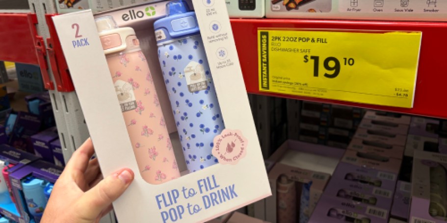 Sam’s Club Instant Savings: Ello 22oz Water Bottles Just $9.55 Each + More Hot Buys!