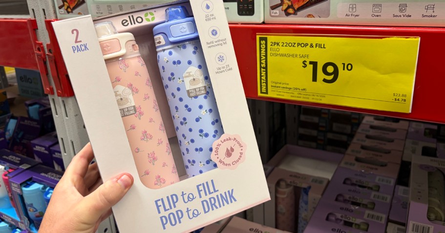 Sam’s Club Instant Savings: Ello 22oz Water Bottles Just $9.55 Each + More Hot Buys!