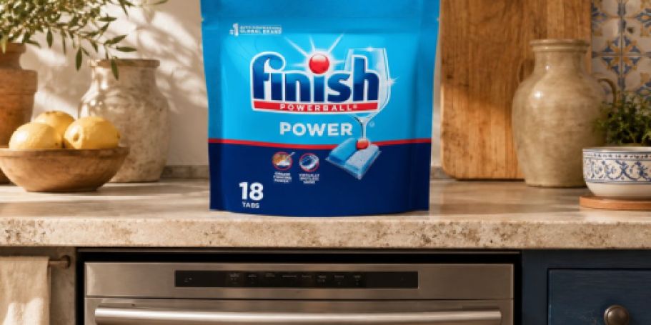 Finish Power Dishwasher Pods 18-Count Just $2.94 After Walmart Cash