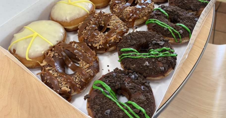 Krispy Kreme Girl Scout Cookie Doughnuts Available NOW