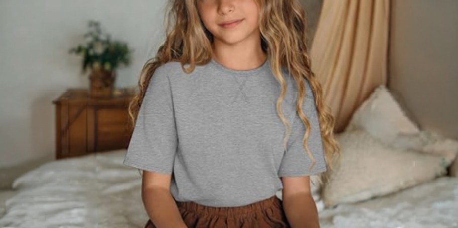 Girls Tees 4-Pack Only $5.99 on Amazon (Just $1.50 Per Shirt)