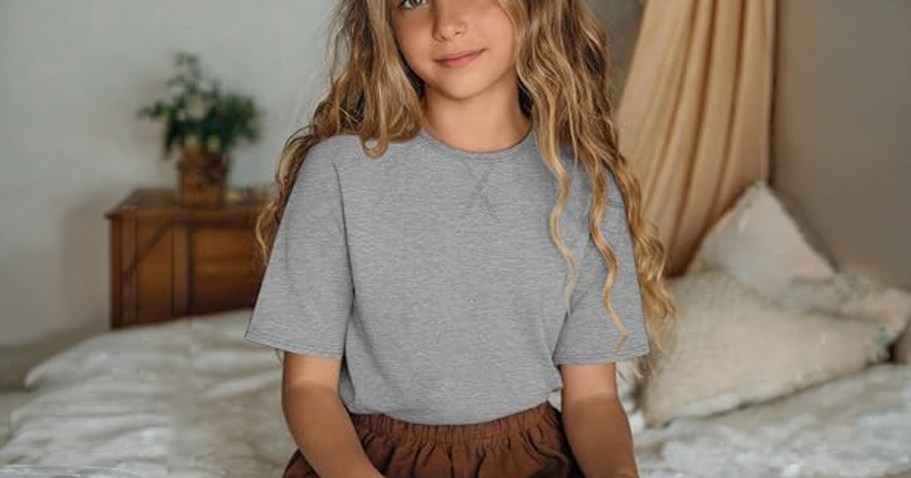 Girls Tees 4-Pack Only $5.99 on Amazon (Just $1.50 Per Shirt)
