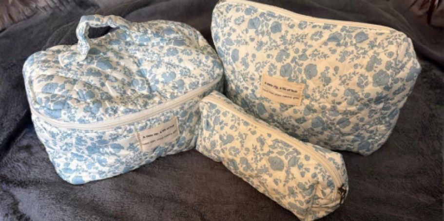 Cosmetic Bags from $8.99 on Amazon (Cute Gift Idea & Perfect for Travel!)