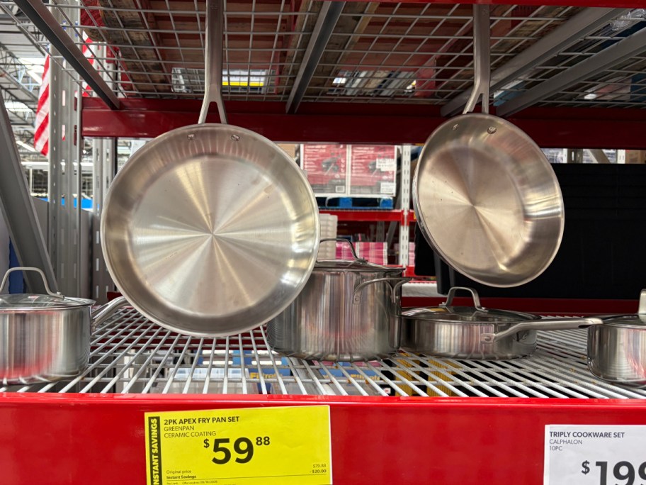 GreenPan Apex 2-Piece Hybrid Stainless Steel 10in & 12in Fry Pan Set