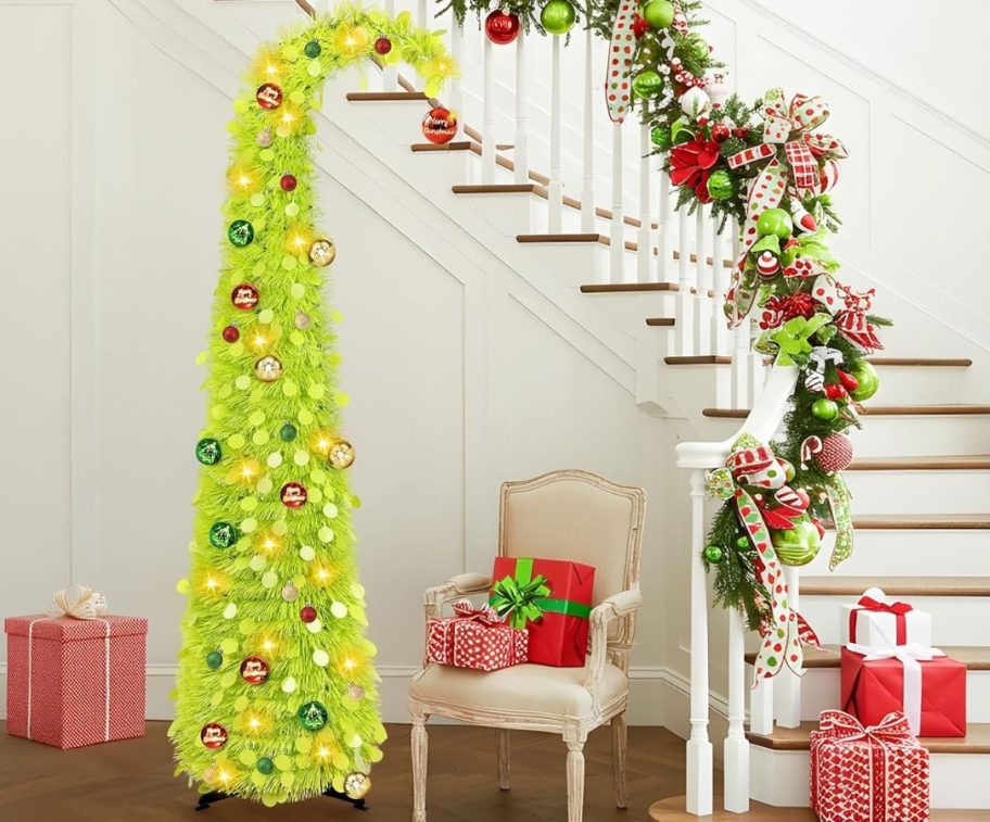 A 5' Grinch Inspired Christmas Tree