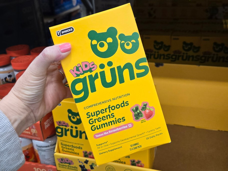 Gruns Kids Organic Superfood Greens Multivitamin Gummies 25-Pack