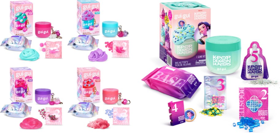 mini and k-pop deamon hunters Gui Gui Slime Kits