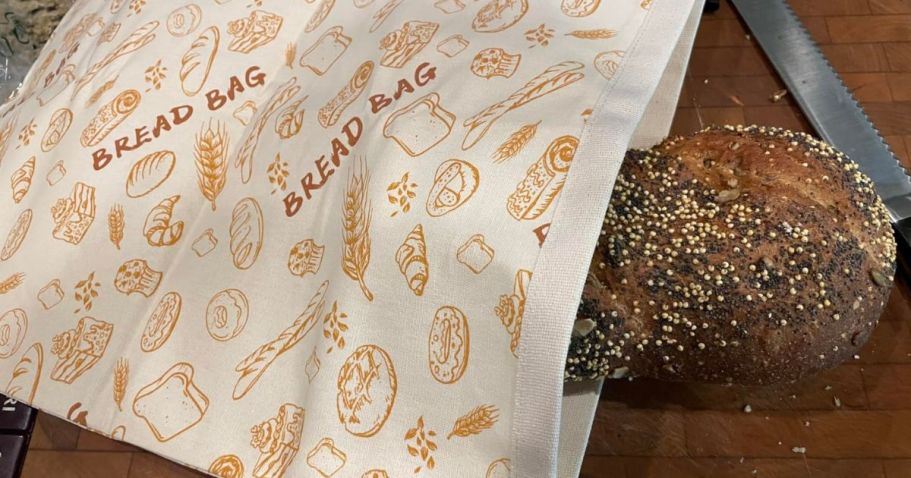 Reusable Beeswax Bread Bags Only $6 Each on Amazon