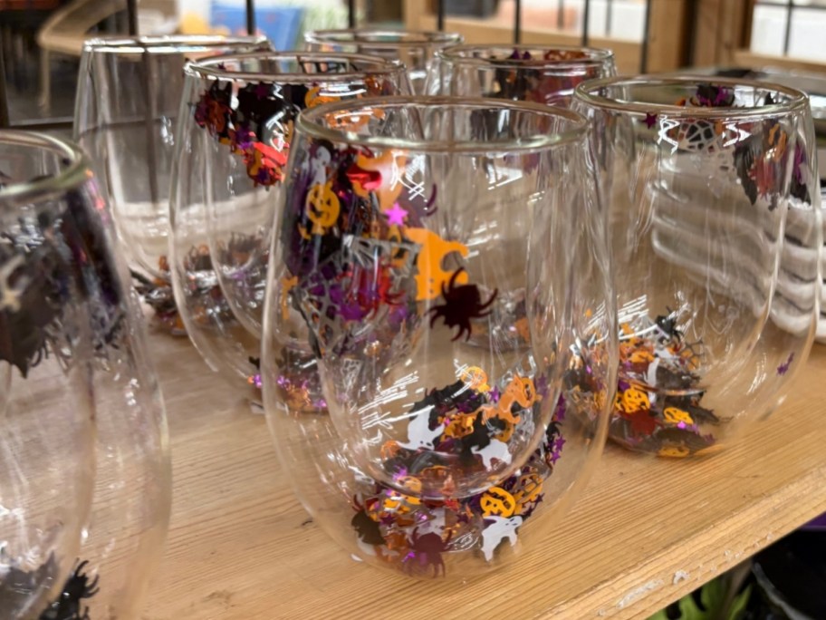 halloween confetti glasses world market