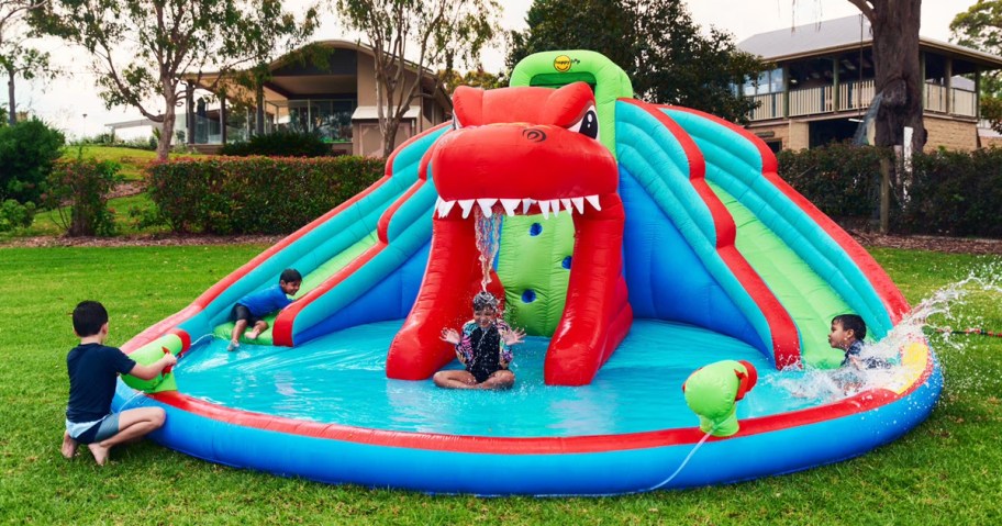 Happy Hop Dino Mega Bite Inflatable Water Park