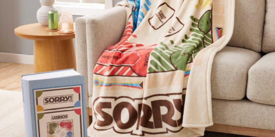 The Popular Classic Hasbro Game Blanket w/ Game Box is Still in Stock!