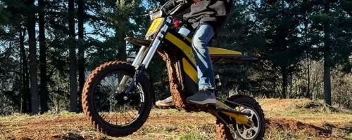 person riding Heybike Villain eBike
