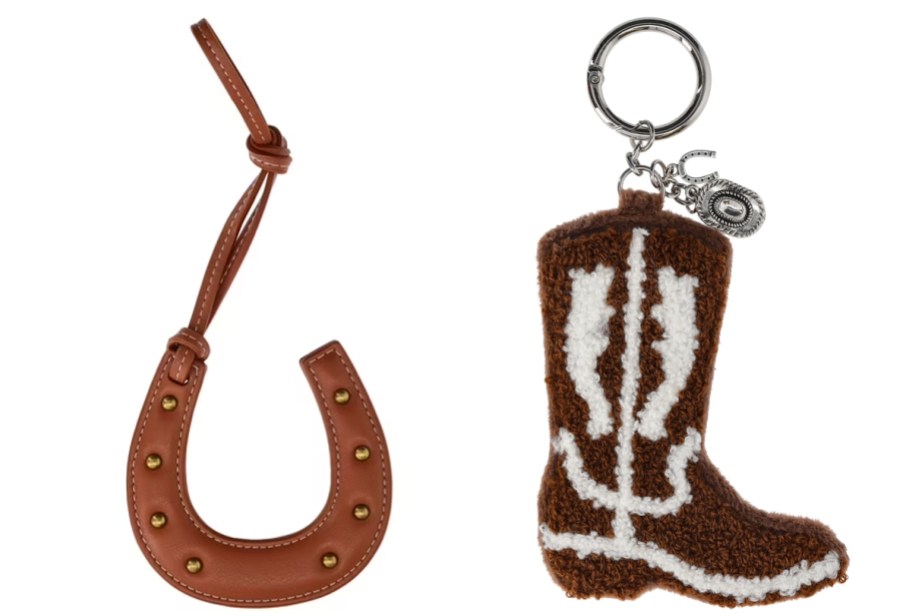 Horseshoe and Cowboy Boot Bag Charms