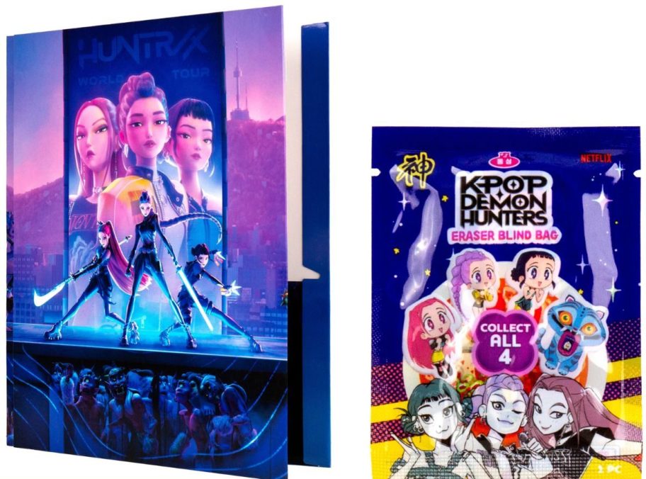 Kpop Demon Hunter Pocket Folder and Eraser Blind Bag