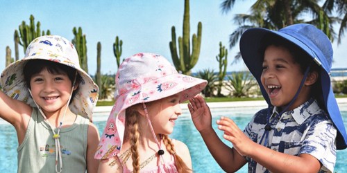 Kids UPF 50+ Sun Hat with Neck Flap Only $3.49