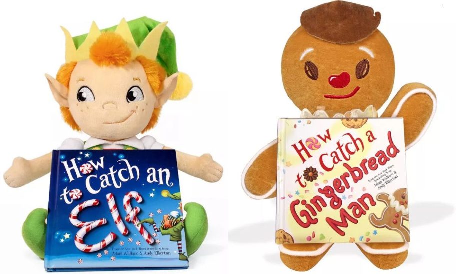 Stock images of Kohl's Cares Plush & Book Sets of How to Catch an Elf and How to Catch a Gingerbread Man