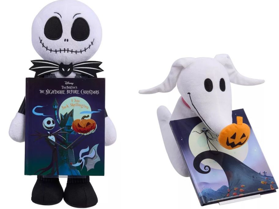 The Nightmare before Christmas Kohl's Cares Plush & Book Sets with jack Skellington and Zero