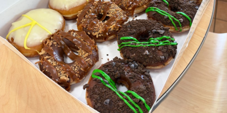 FREE Krispy Kreme Girl Scout Cookie Doughnut w/ Any Purchase