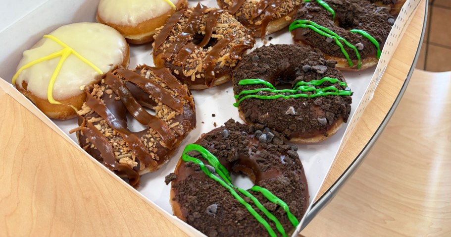 FREE Krispy Kreme Girl Scout Cookie Doughnut w/ Any Purchase