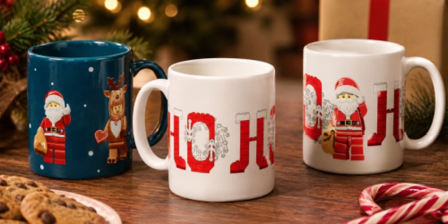 LEGO Christmas Coffee Mugs Only $5.99 (Reg. $15)