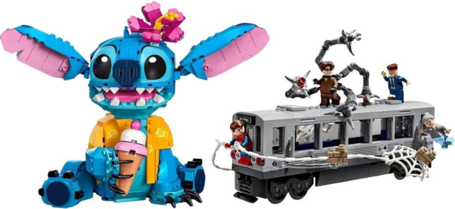 LEGO Disney's Lilo & Stitch and Marvel Spider-Man vs. Doc Ock Subway Train Scene