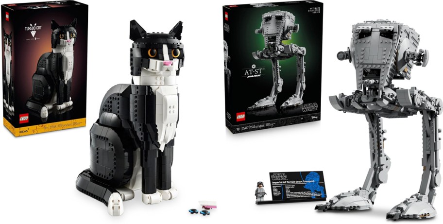 cat and star wars lego sets