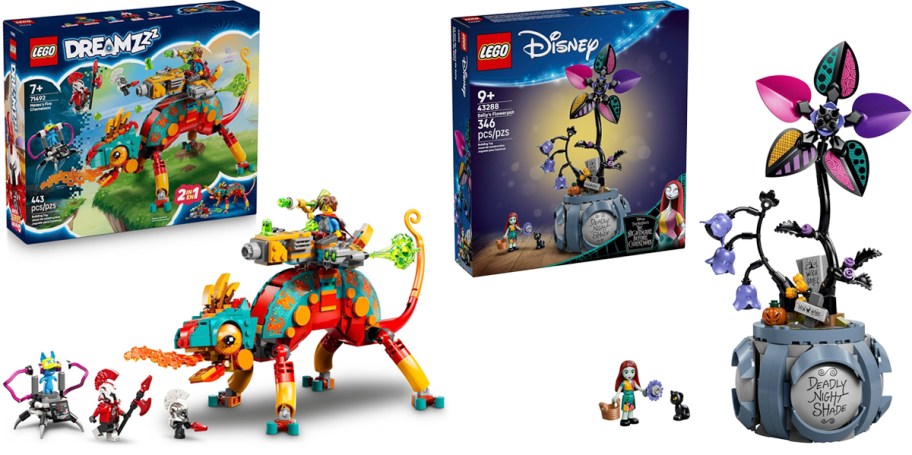chameleon and flower pot lego sets