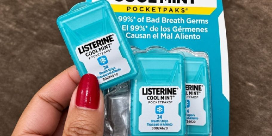 Listerine Pocketpaks Breath Strips 3-Count Just $3 Shipped on Amazon