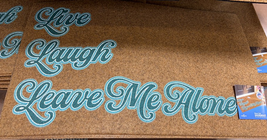 Live Laugh Leave Me Alone Doormat at Walmart