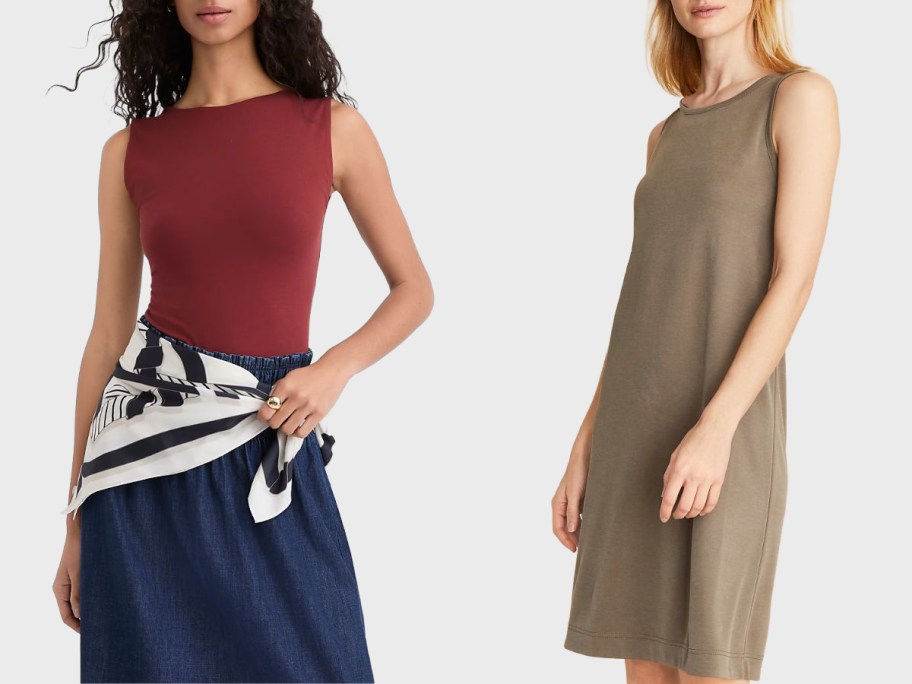 Two women wearing Loft clothing