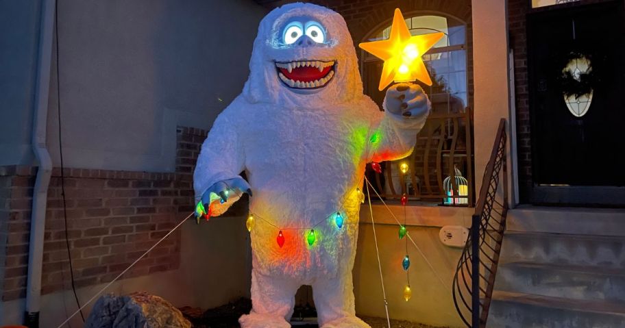 Animatronic Christmas Decoration of Bumble from Rudolph the Red-Nosed Reindeer