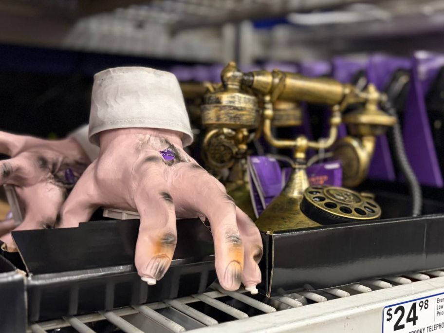 Haunted Living Tuxedo Hand and Spooky Telephone
