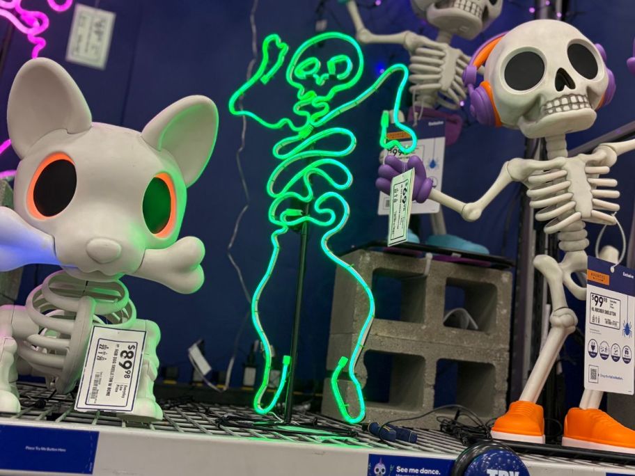 Lowe's Neon Halloween Skeleton Light Decoration
