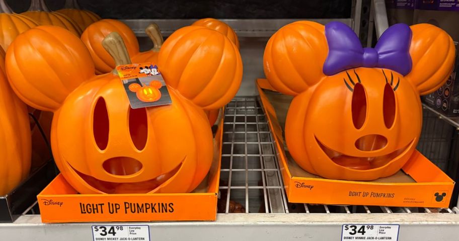 Lowe's Mickey and Minnie Halloween Pumpkin Decorations