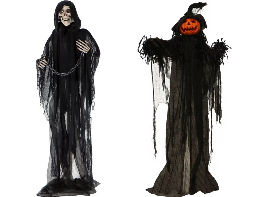 reaper and pumpkin henchman animatronics