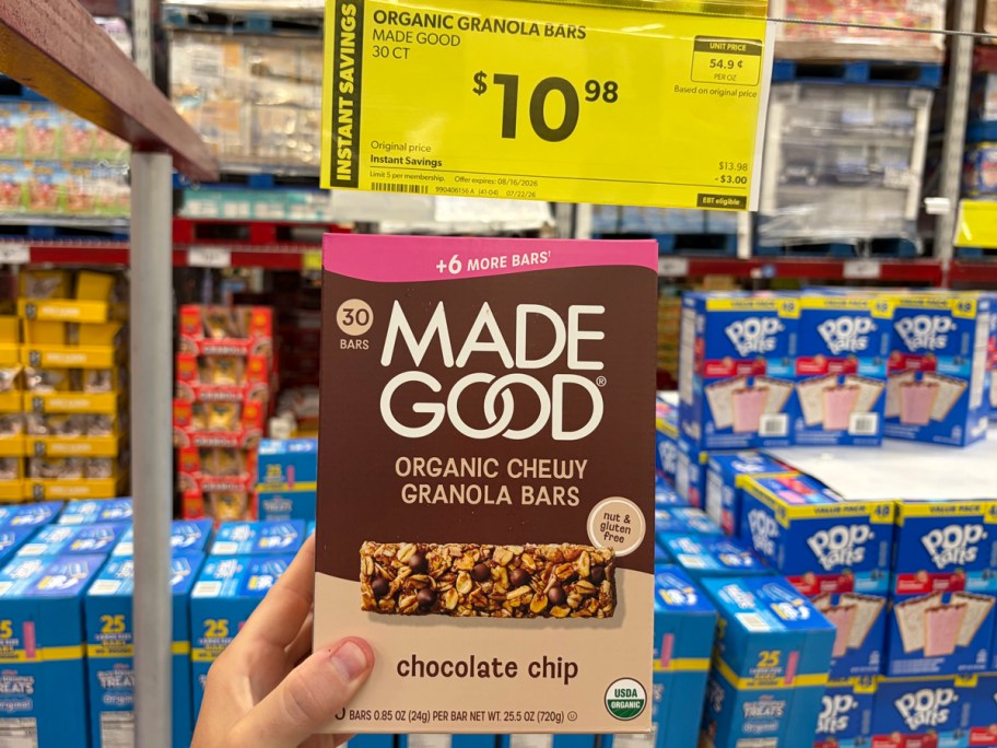MadeGood Chocolate Chip Granola Bars 30-Count