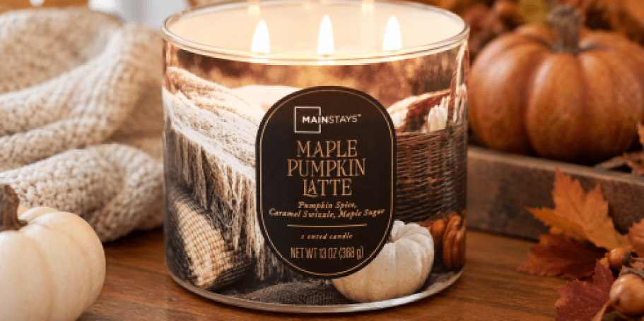 3-Wick Candles Just $4.97 on Walmart.com | Includes Fall Scents