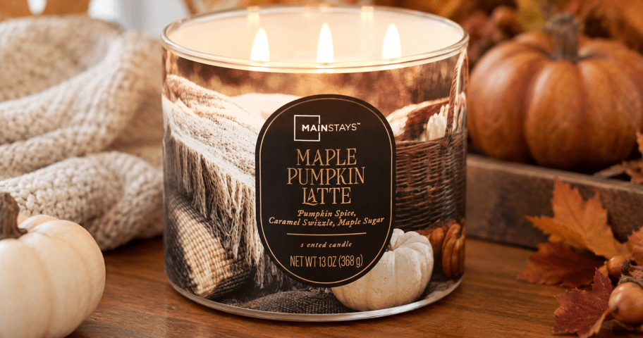 3-Wick Candles Just $4.97 on Walmart.com | Includes Fall Scents