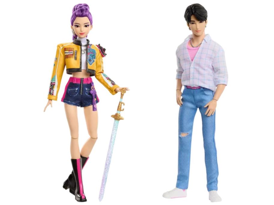 two Mattel K-Pop Demon Hunters Fashion Dolls