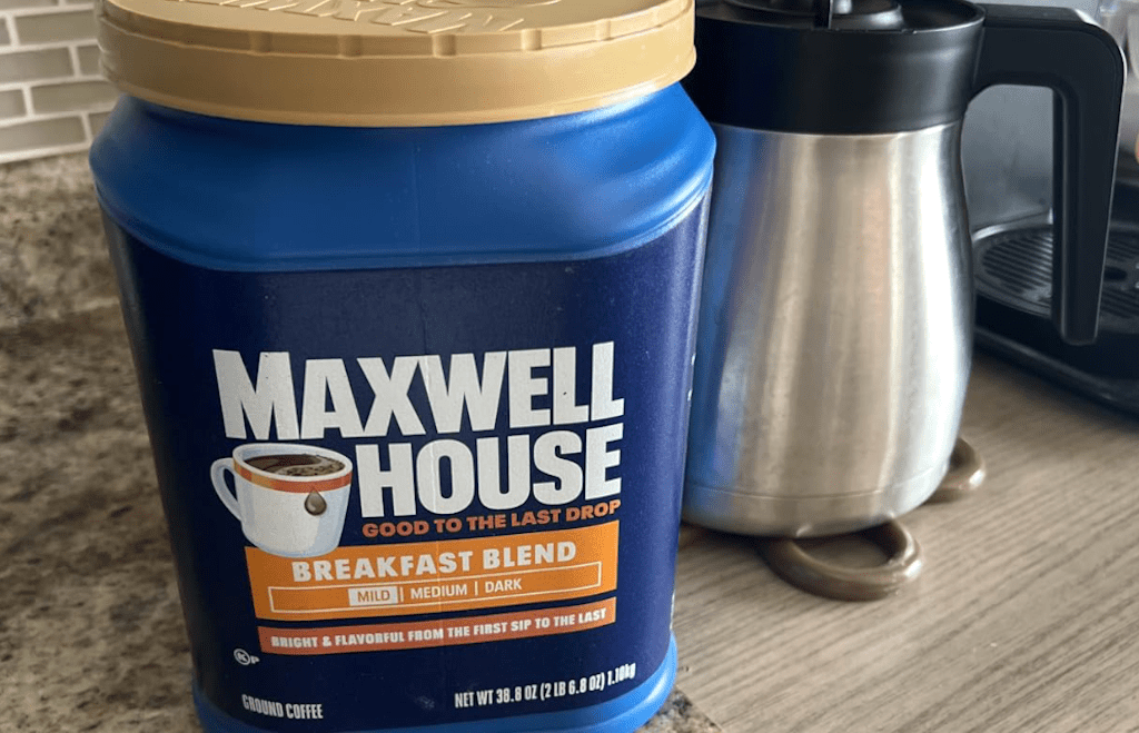 Maxwell house canister 