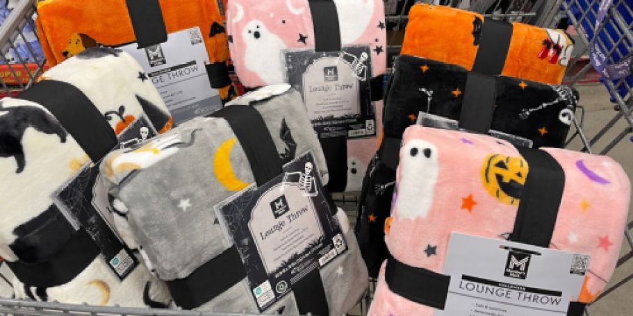 Sam’s Club Halloween Throw Blankets from $10.88 (Ghosts, Cats, & Witches – Oh My!)