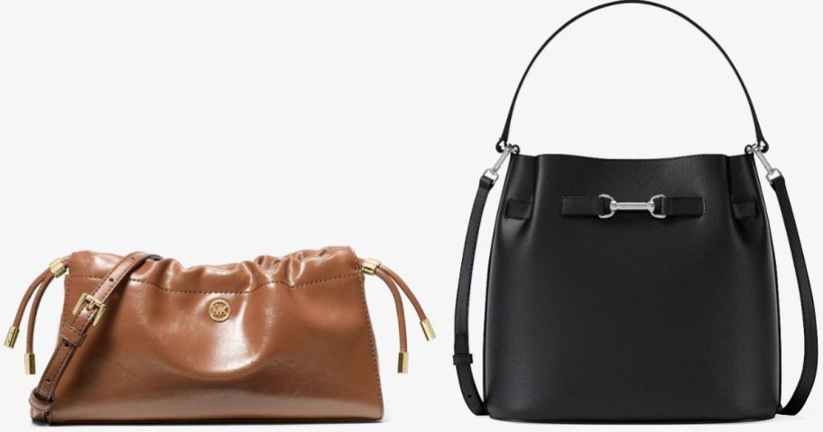 Stock images of two Michael Kors Handbags