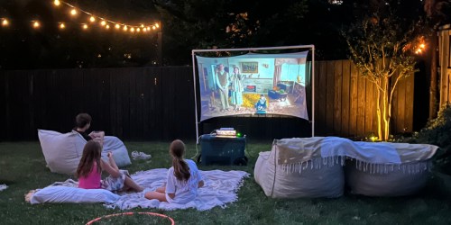 Portable Mini Projector Only $34.99 Shipped on Amazon (Reg. $80) | Enjoy Movie Night Under the Stars!