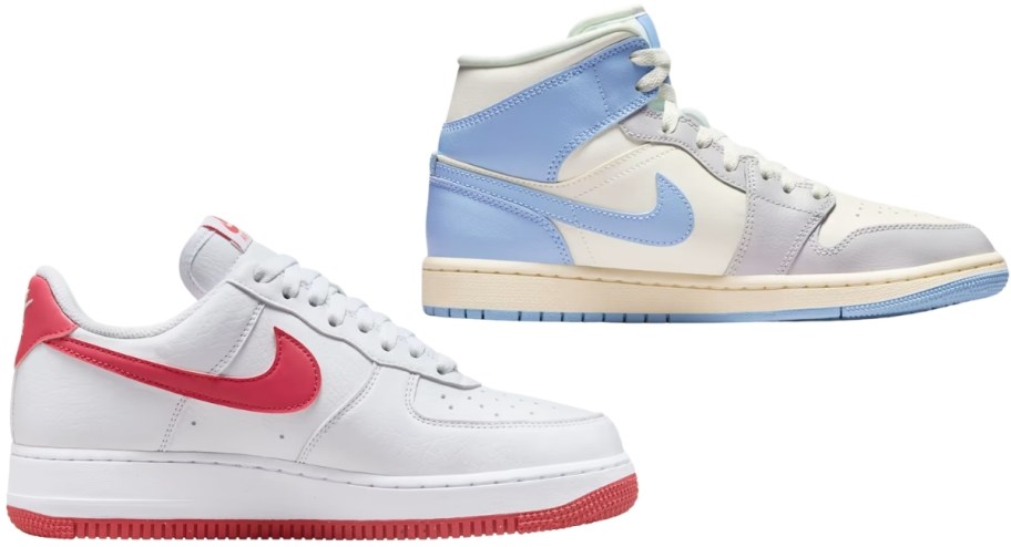 womens nike basketball shoes in two different styles